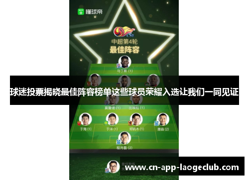球迷投票揭晓最佳阵容榜单这些球员荣耀入选让我们一同见证